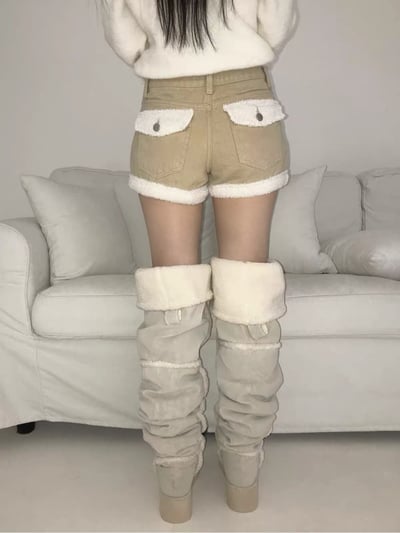 𝐃𝟎𝟗 辣妹！泰迪毛毛短褲🧸（𝟐 𝐜𝐨𝐥𝐨𝐫𝐬）3