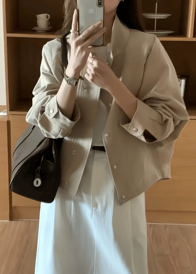 𝐀𝟏𝟗 韓劇女主質感夾克🧥（𝟐 𝐜𝐨𝐥𝐨𝐫𝐬）2