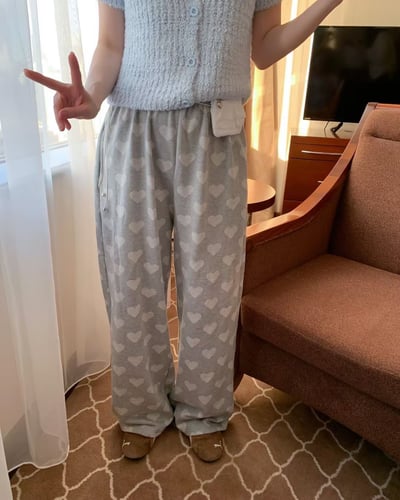 𝐀𝟎𝟕 首爾午後愛心棉褲🤍3