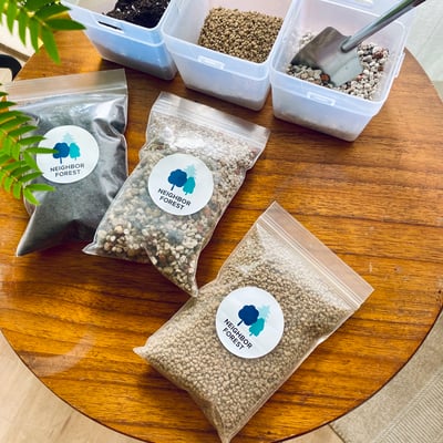 栽培介質｜生態瓶三種介質組合包1