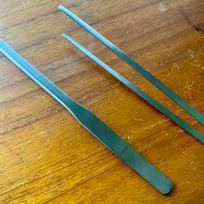 操作工具｜不銹鋼長鑷子2