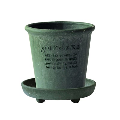 日本 Hachiman Gardens 4號 復古園藝環保花盆（附底盤）4