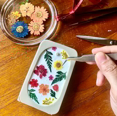 線上課程材料包｜法式小碎花擴香石2