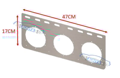 通用型 圓形 LED後燈用白鐵片 後燈L型吊板 後燈平型吊板 後尾燈不銹鋼鐵板13