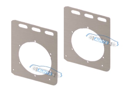 通用型 圓形 LED後燈用白鐵片 後燈L型吊板 後燈平型吊板 後尾燈不銹鋼鐵板3