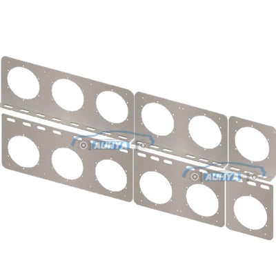 通用型 圓形 LED後燈用白鐵片 後燈L型吊板 後燈平型吊板 後尾燈不銹鋼鐵板1