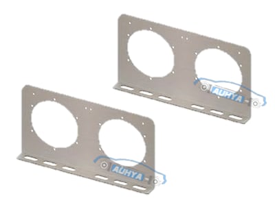 通用型 圓形 LED後燈用白鐵片 後燈L型吊板 後燈平型吊板 後尾燈不銹鋼鐵板6