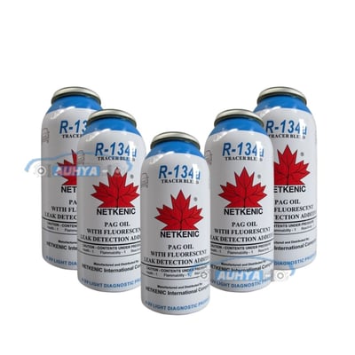 通用型 R134 車用冷凍油精 壓縮機油精 高性能冷凍油精 冷媒潤滑油 壓縮機油精 螢光側漏 螢光精油1