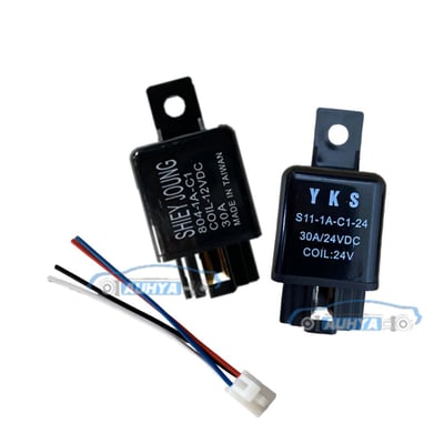 通用型 四腳繼電器 繼電器 汽車 汽車斷電器 喇叭 12V 24V 30A 斷電器1
