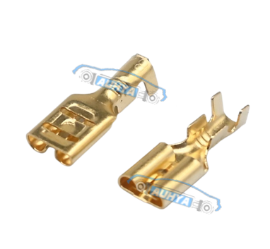 通用型 312型高級鍍金線夾 312型高級鍍金端子 312型公母線夾 公母9MM鍍錫端子 100入/包2