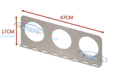 通用型 圓形 LED後燈用白鐵片 後燈L型吊板 後燈平型吊板 後尾燈不銹鋼鐵板12