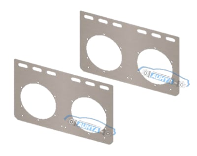 通用型 圓形 LED後燈用白鐵片 後燈L型吊板 後燈平型吊板 後尾燈不銹鋼鐵板7