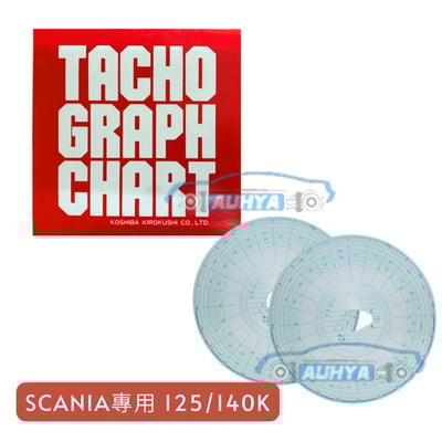 通用型 大餅 KOSHIBA 一/七日用 120/140Km 圓孔 紀錄紙 記錄紙 大餅紙 適用日系大貨車、拖車、卡車2