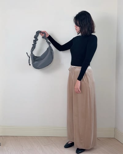 2way光澤側背包-灰3