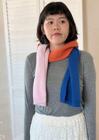 韓國天絲羊毛圓領上衣12