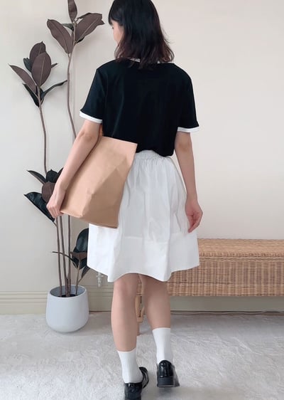 witharch撞色邊基礎Tee4