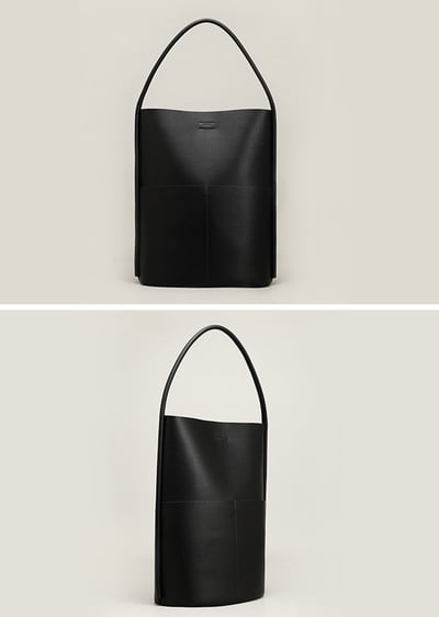 極簡大容量肩背包(真皮)2