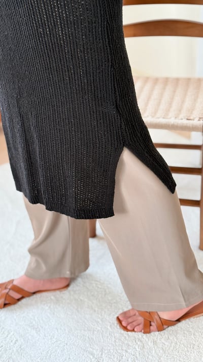 純棉透膚針織洋裝6