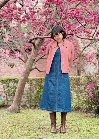 莓果皮革騎士夾克6