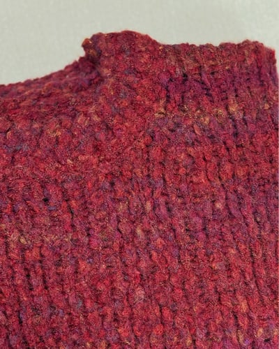 雪綿鬆軟毛衣-紅5