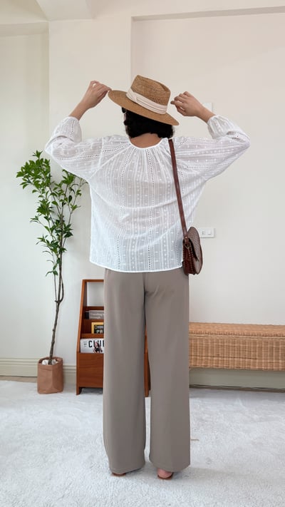 布蕾絲鏤空上衣6