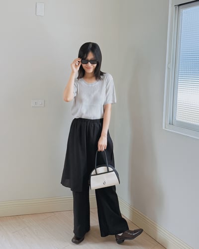 不規則剪裁裙褲5