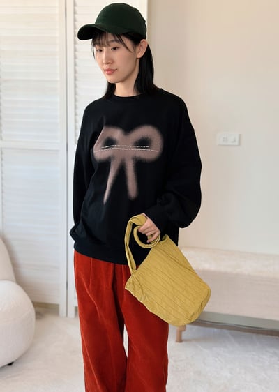 時髦蝴蝶結大學Tee3