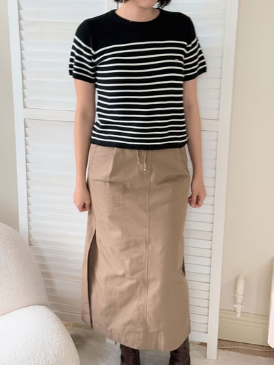 純棉條紋針織衫9