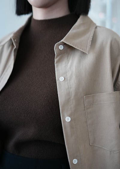 純棉燈心絨襯衫4