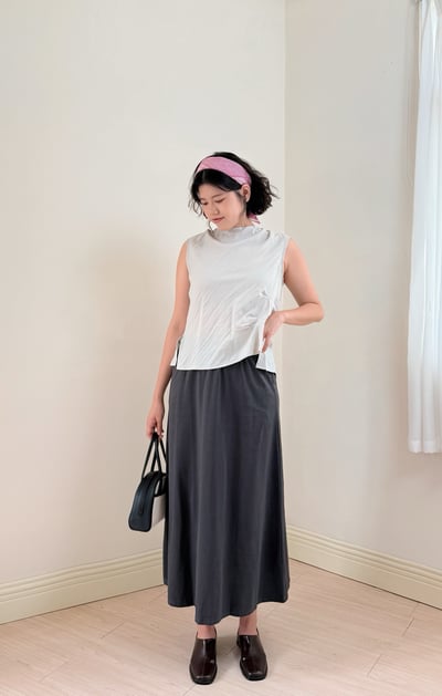 薄潤開衩造型背心3