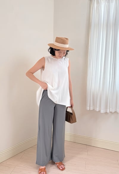 紐結美背長版上衣-杏5