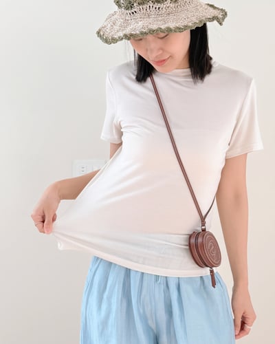 Q彈天絲基礎tee-杏3