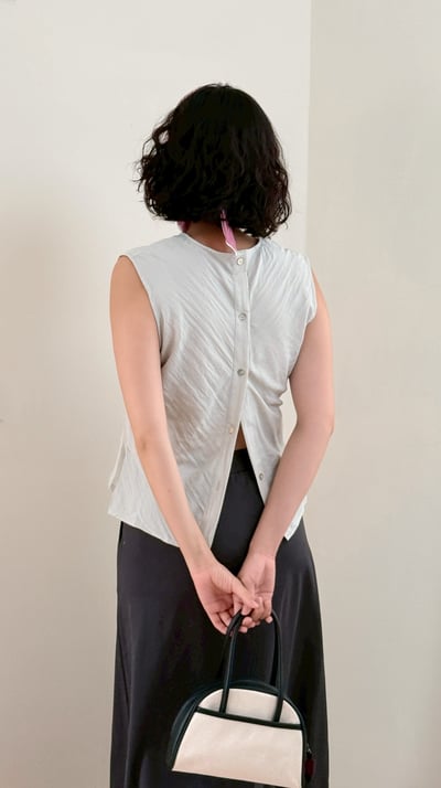 棉質微柔口袋長裙-深灰7