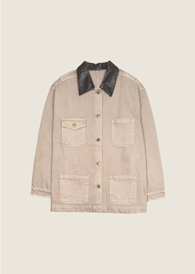 草莓翻領牛仔夾克6