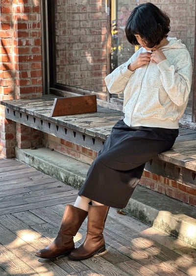 瑞士巧克力連帽外套1