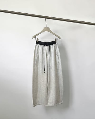 顯瘦鬆緊彎刀褲-花灰2