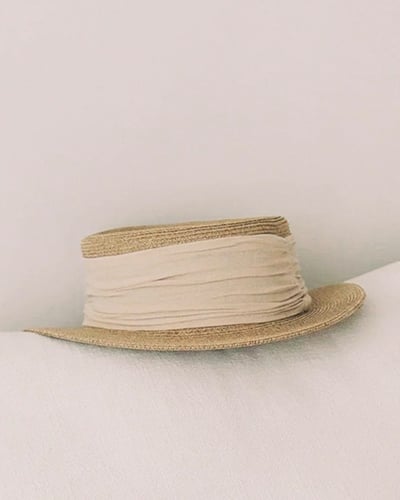 精緻紙草平頂帽2
