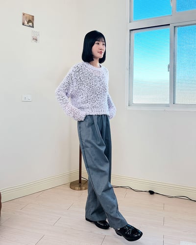 QQ毛圓領毛衣-紫5