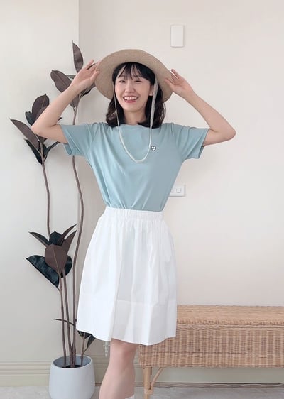 witharch刺繡彈力棉Tee9