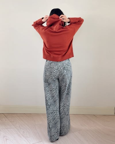 法式豹紋牛仔褲2