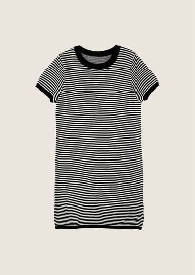 法式亞麻天絲短洋裝1