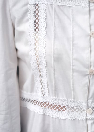 韓國純棉蕾絲上衣3