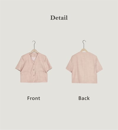 縫線細節短袖外套6