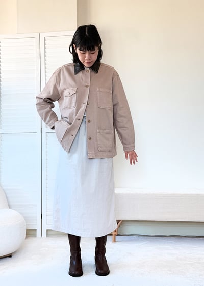 草莓翻領牛仔夾克3