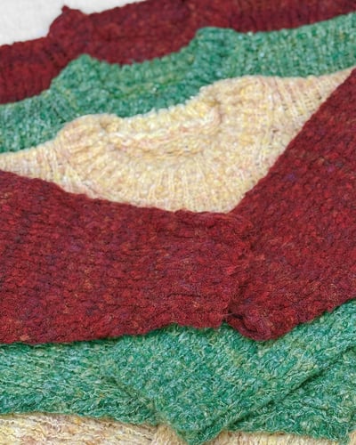 雪綿鬆軟毛衣-紅3