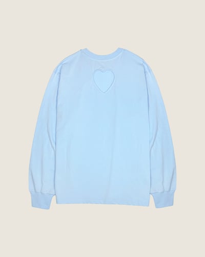 棉質愛心鏤空長tee6