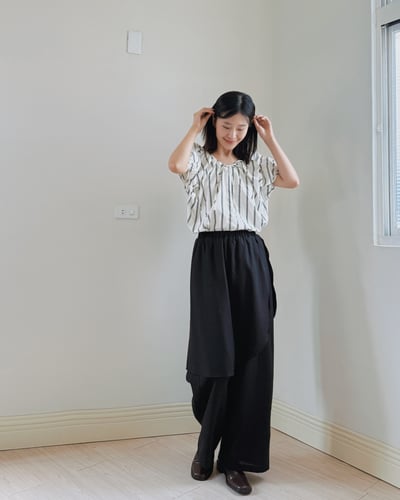 不規則剪裁裙褲6