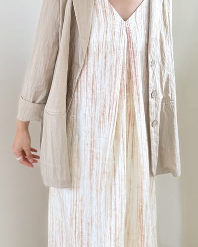 暈染紋理吊帶洋裝4