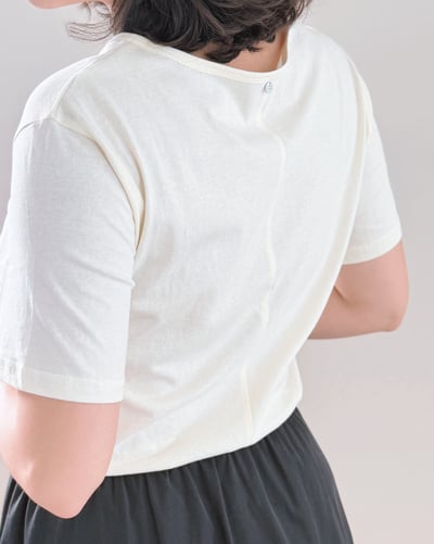 親膚手感後縫Tee-杏4