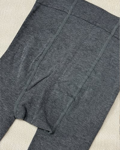 高質感羅紋褲襪-灰4